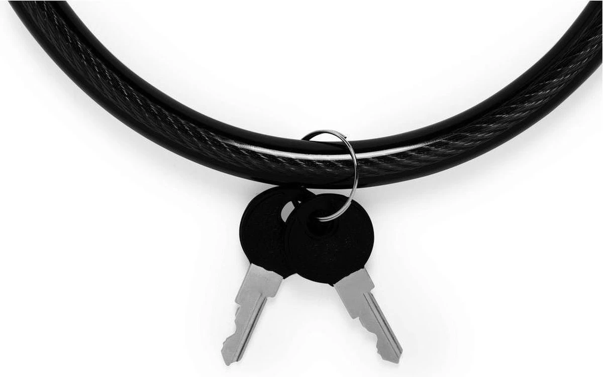Merkloos Fietsslot - Kettingslot - Hangslot Met Sleutel - Kabelslot - Sloten - Waterbestendig - Zwart 4 Merkloos Fietsslot - Kettingslot - Hangslot Met Sleutel - Kabelslot - Sloten - Waterbestendig - Zwart - Afbeelding 2
