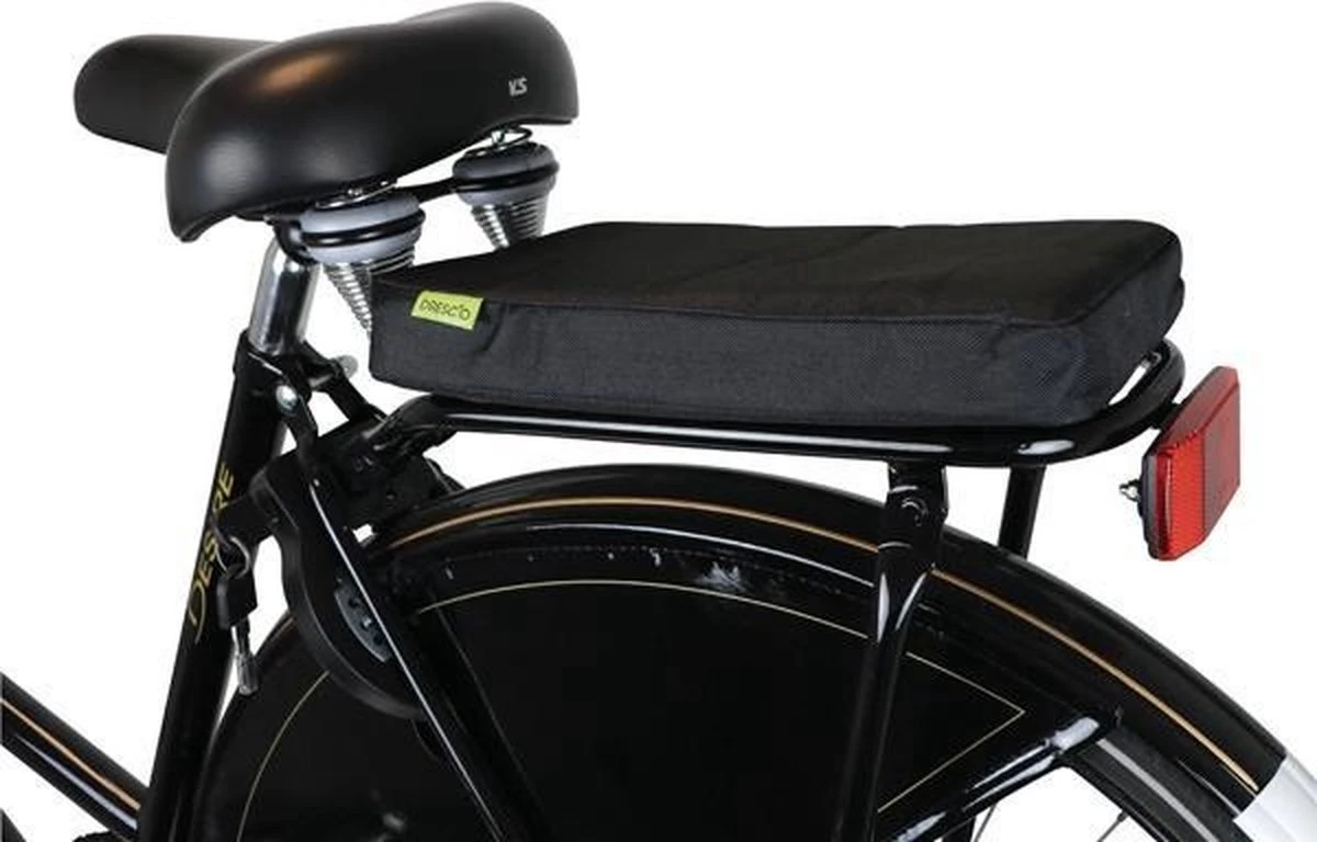 Bagagedrager-kussen, Rug-rolkussentje Incl. Mini Fietspomp En Rugleuning, Complete Set - Fietskussen - Achterop - Fiets - Kinderzitje - Waterafstotend 6 Bagagedrager-kussen, Rug-rolkussentje Incl. Mini Fietspomp En Rugleuning, Complete Set - Fietskussen - Achterop - Fiets - Kinderzitje - Waterafstotend - Afbeelding 4