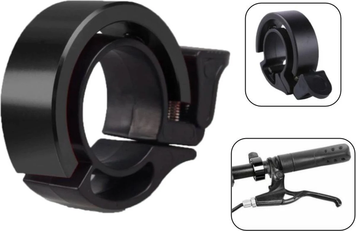 PD® - Fietsbel - Ring Fietsbel - Aluminium Fietsbel - Classic Fietsbel - Fietsbel Small 15mm - Stuurdiameter ø 22 Mm - Zwart 3 PD® - Fietsbel - Ring Fietsbel - Aluminium Fietsbel - Classic Fietsbel - Fietsbel Small 15mm - Stuurdiameter ø 22 Mm - Zwart