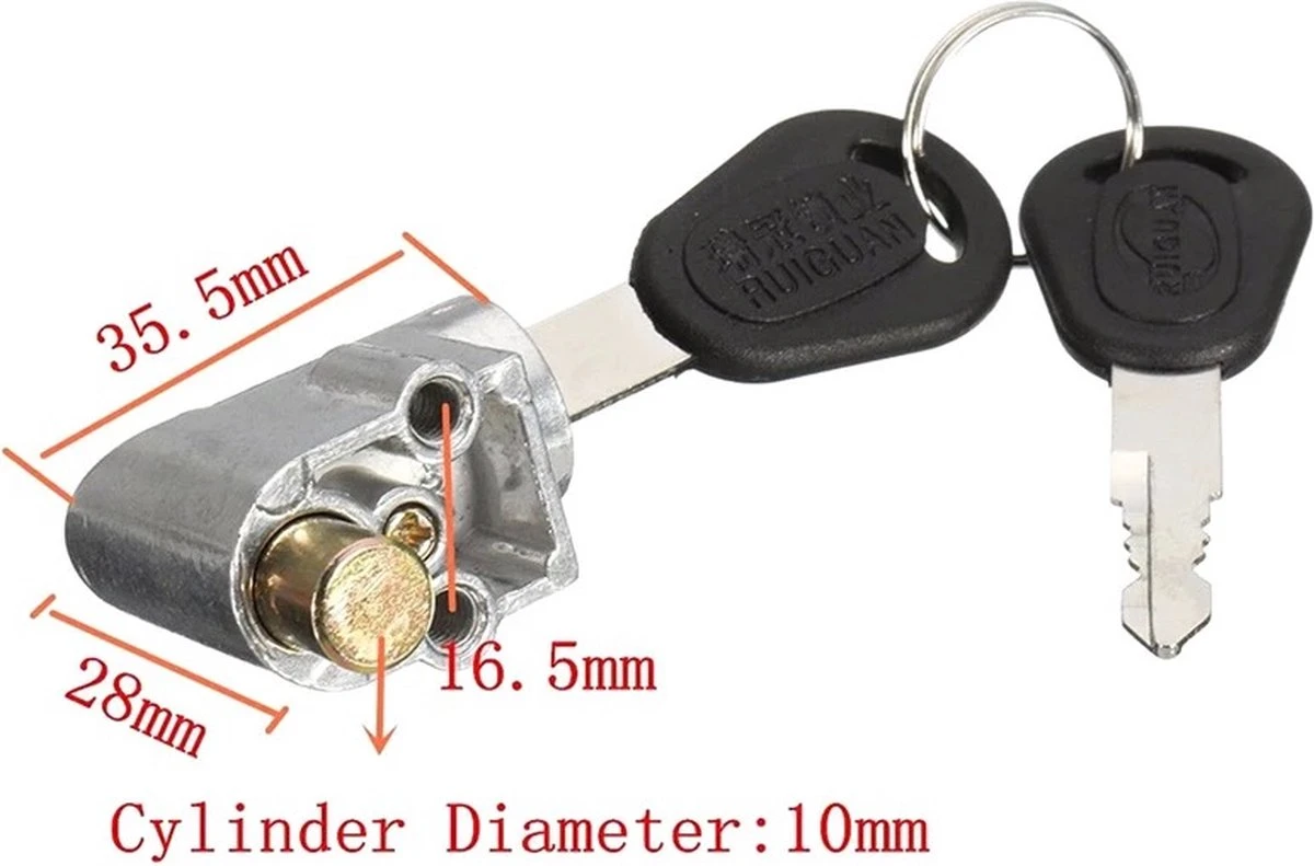 Accu Slot Elektrische Fiets - E-bike Batterij Slot - Anti Diefstal Slot - Accuslot- Veiligheidsslot 5 Accu Slot Elektrische Fiets - E-bike Batterij Slot - Anti Diefstal Slot - Accuslot- Veiligheidsslot - Afbeelding 3