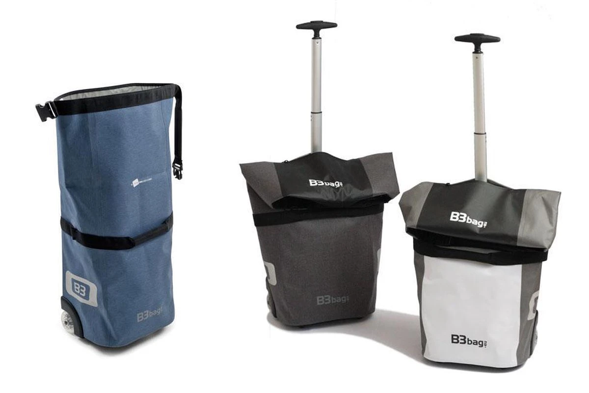 B3bag XL02 - Extra Grote Waterdichte Fietstas Trolley - 1 Bag - 40 L - Jeans 4 B3bag XL02 - Extra Grote Waterdichte Fietstas Trolley - 1 Bag - 40 L - Jeans - Afbeelding 2