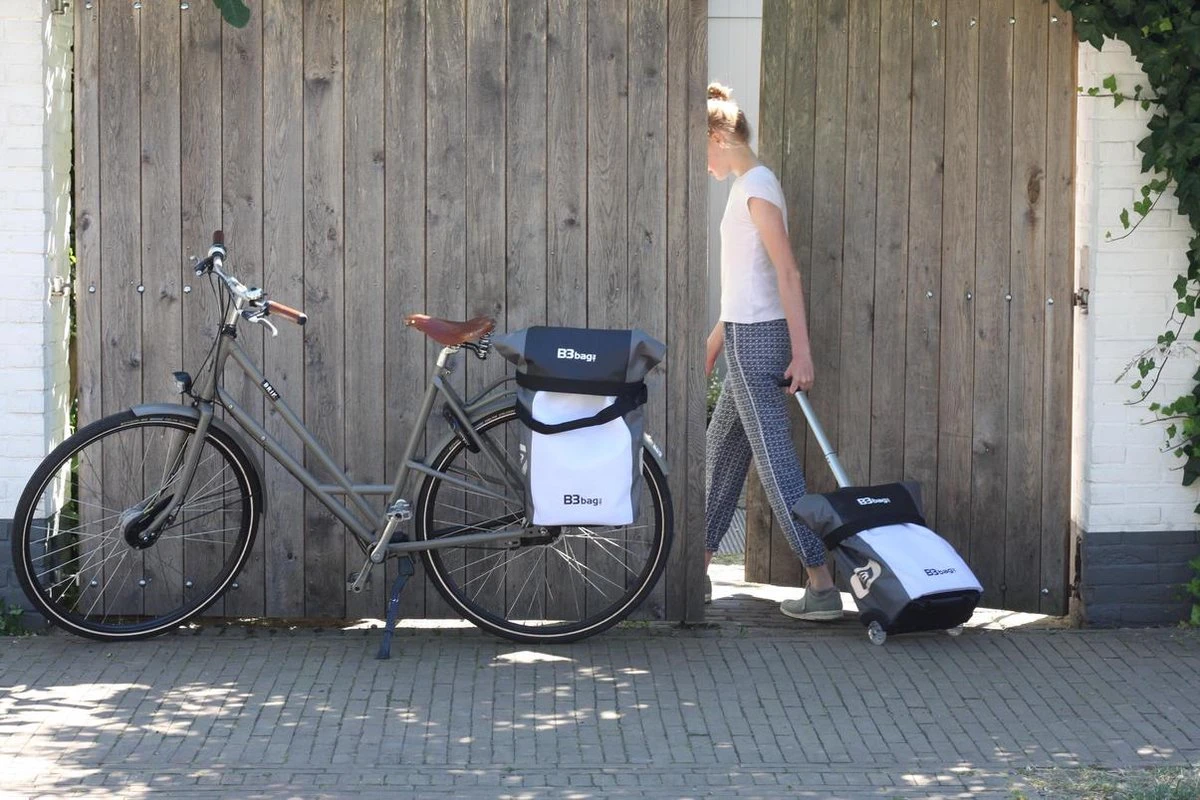 B3bag XL02 - Extra Grote Waterdichte Fietstas Trolley - 1 Bag - 40 L - Jeans 6 B3bag XL02 - Extra Grote Waterdichte Fietstas Trolley - 1 Bag - 40 L - Jeans - Afbeelding 4
