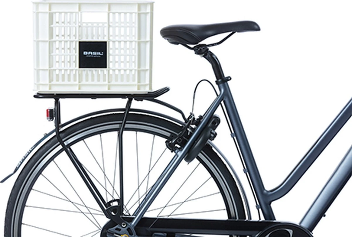 Basil Fietskrat M - Medium - 29.5 Liter - Wit 8 Basil Fietskrat M - Medium - 29.5 Liter - Wit - Afbeelding 6