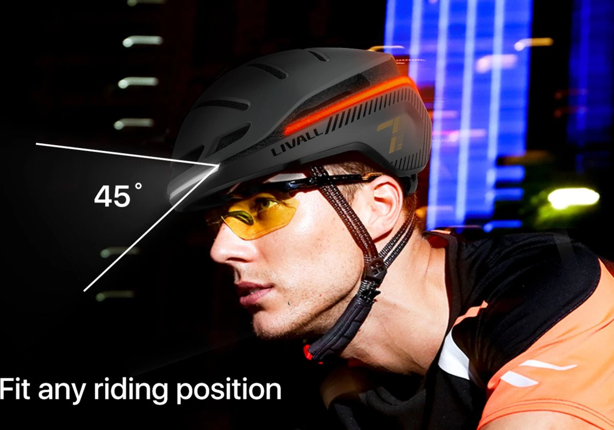 Livall EVO21 Black Medium - (Smart) Fietshelm - SOS Functie - LED Richtingaanwijzers - Smart Verlichting 8 Livall EVO21 Black Medium - (Smart) Fietshelm - SOS Functie - LED Richtingaanwijzers - Smart Verlichting - Afbeelding 6