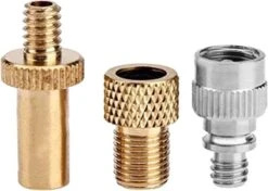 Set Van 3 Stuks Verloopnippel - Fietsventiel - Geschikt Voor Frans Ventiel En Autoventiel