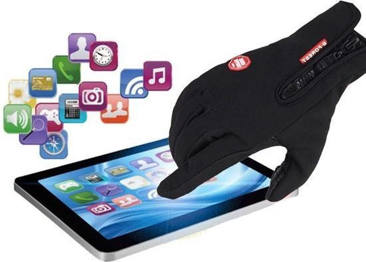 Merkloos Fietshandschoenen Unisex - Zwart - Maat S 6 Merkloos Fietshandschoenen Unisex - Zwart - Maat S - Afbeelding 4