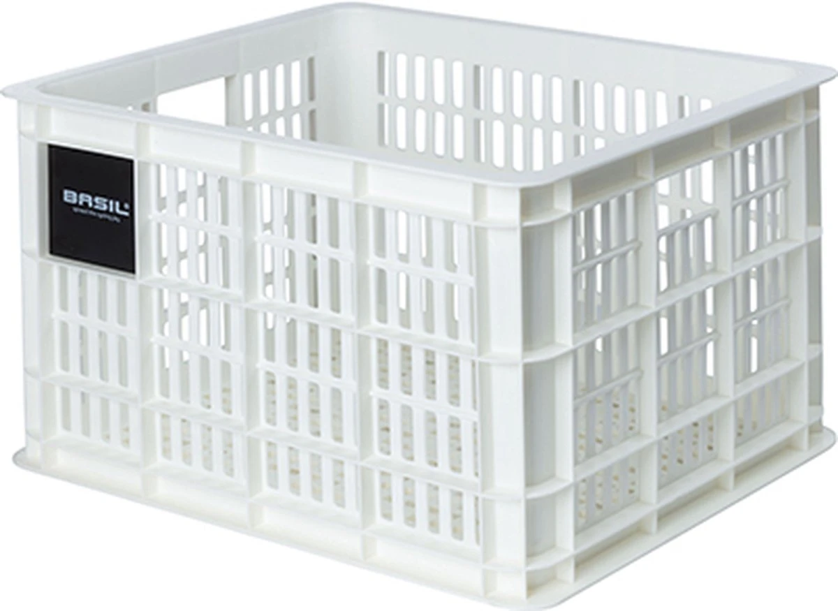 Basil Fietskrat M - Medium - 29.5 Liter - Wit 9 Basil Fietskrat M - Medium - 29.5 Liter - Wit - Afbeelding 7