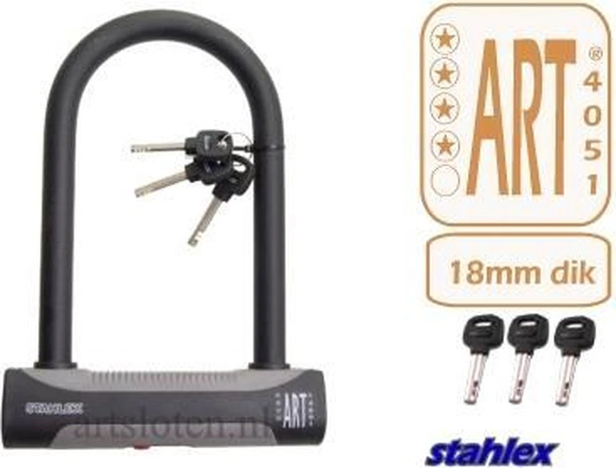 Beugelslot Scooterslot Motorslot Fietsslot 180 X 245 Mm - Stahlex 448 ART**** 4 Beugelslot Scooterslot Motorslot Fietsslot 180 X 245 Mm - Stahlex 448 ART**** - Afbeelding 2