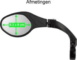 Merkloos Life-X Fietsspiegel – Ebike – 360° Verstelbaar – Links -BOl Winkel 1200x932