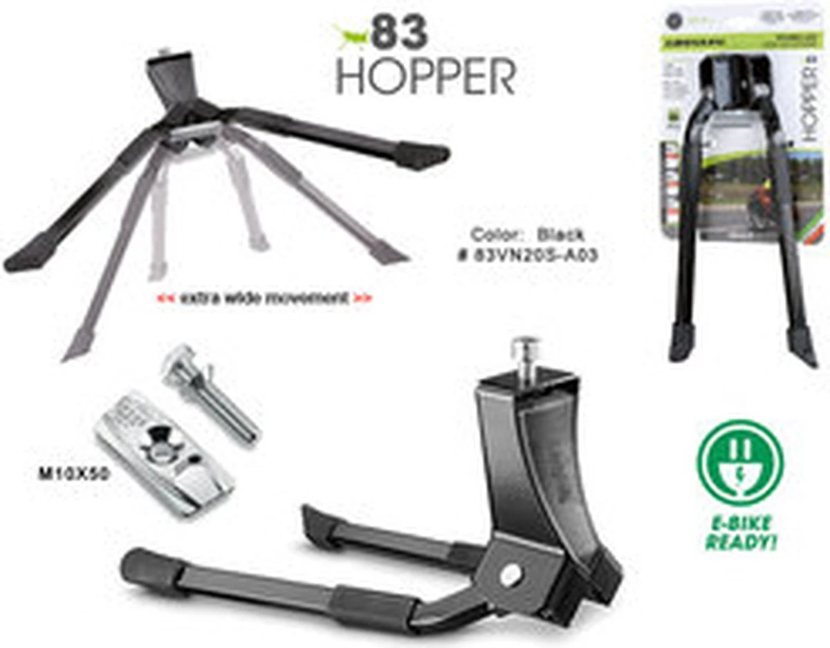 Standaard 2-poot Ursus Hopper 28" / 300mm - Zwart 11 Standaard 2-poot Ursus Hopper 28" / 300mm - Zwart - Afbeelding 9