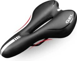 Voltano Trekking Fietszadel - Comfortabel Gel Zadel - Met Uitsparing - Inclusief Zadelstrop - 100% Waterdicht - Unisex - Zwart -BOl Winkel 1200x953 1