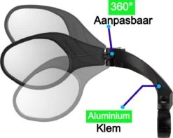Merkloos Life-X Fietsspiegel – Ebike – 360° Verstelbaar – Links -BOl Winkel 1200x959 1