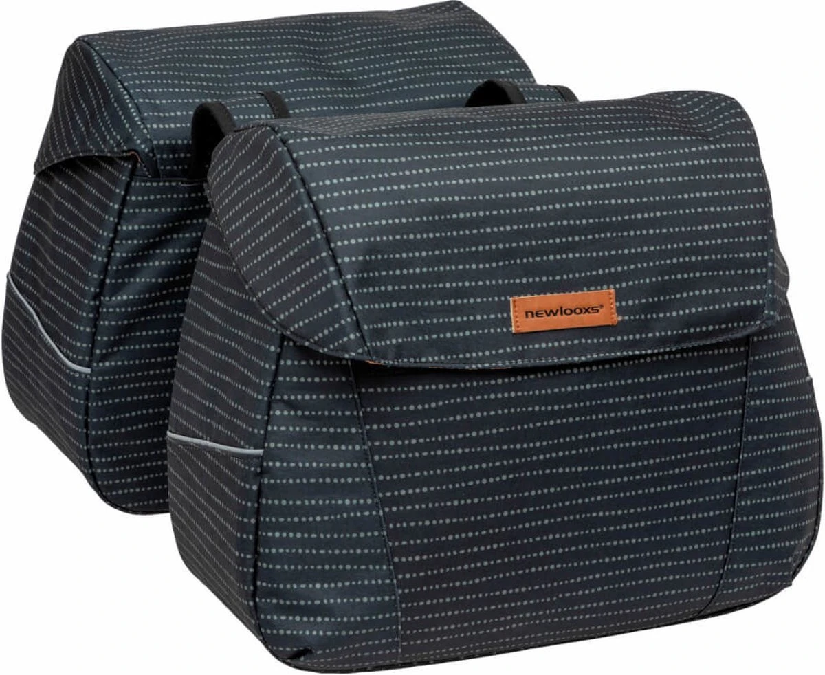 New Looxs Forest Joli Dubbele Fietstas - 37 Liter - Antraciet 12 New Looxs Forest Joli Dubbele Fietstas - 37 Liter - Antraciet - Afbeelding 10