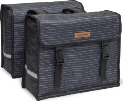 New Looxs Fiori Double Nomi Dubbele Fietstas - 30 Liter - Zwart