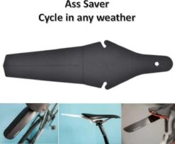 Merkloos Ass Saver - Spatbord Mountainbike Of Racefiets - Achterspatbord - Lichtgewicht (slechts 18 Gram) - Ass Saver Flexibel Opvouwbaar Voor Opberging In Achterzak - (Incl Gratis Verzending)