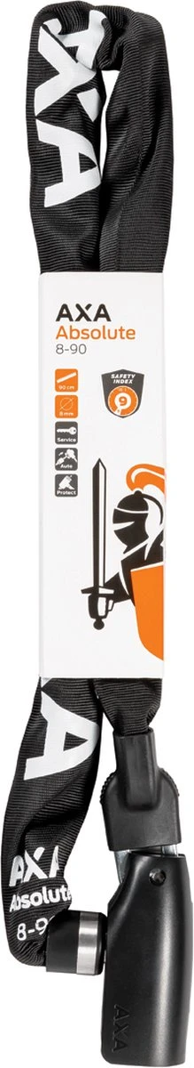 AXA Absolute 8 Kettingslot - Slot Voor Fietsen - 90 Cm - 8 Mm - Zwart 8 AXA Absolute 8 Kettingslot - Slot Voor Fietsen - 90 Cm - 8 Mm - Zwart - Afbeelding 6