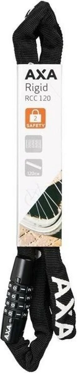 AXA Rigid RCC 120 Kettingslot - Slot Voor Fietsen – Code - 120 Cm – 3,5 Mm - Zwart -BOl Winkel 249x1200
