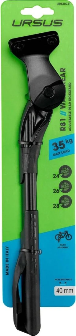 Achterstandaard Ursus Wave Met 40 Mm Plaat - Zwart