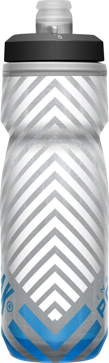 CamelBak Podium Chill Outdoor - 710 Ml - Grijs / Blauw (Grey Blue Stripe) 5 CamelBak Podium Chill Outdoor - 710 Ml - Grijs / Blauw (Grey Blue Stripe) - Afbeelding 3