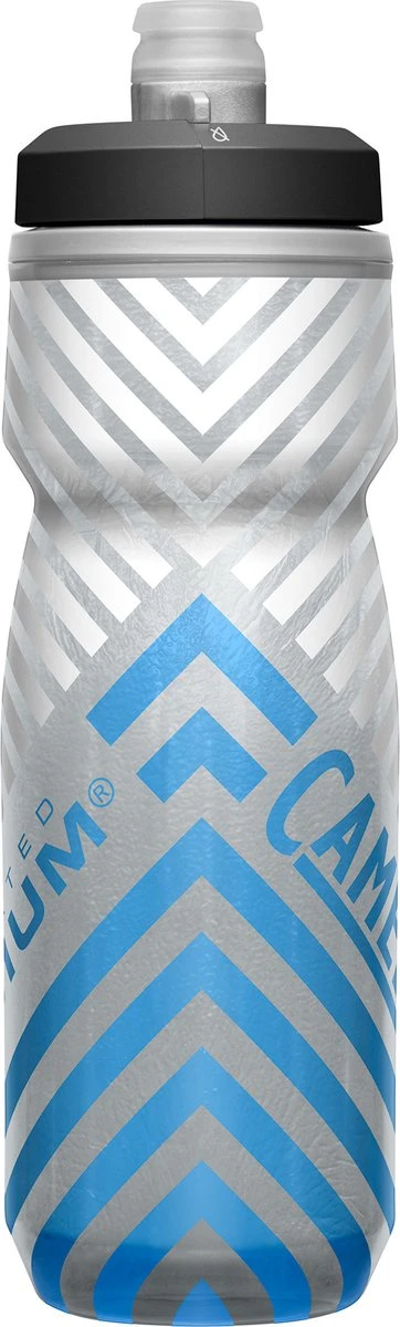 CamelBak Podium Chill Outdoor - 710 Ml - Grijs / Blauw (Grey Blue Stripe) 4 CamelBak Podium Chill Outdoor - 710 Ml - Grijs / Blauw (Grey Blue Stripe) - Afbeelding 2