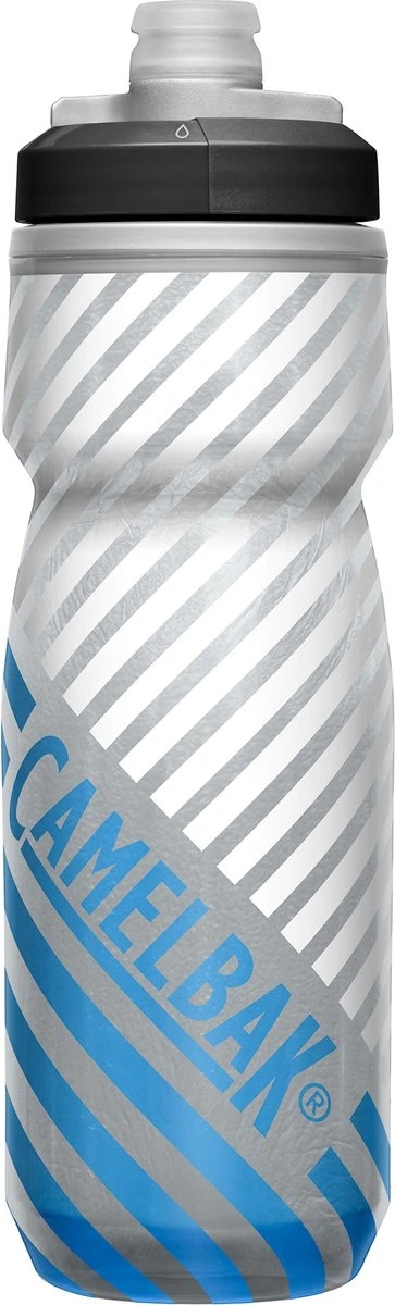 CamelBak Podium Chill Outdoor - 710 Ml - Grijs / Blauw (Grey Blue Stripe) 6 CamelBak Podium Chill Outdoor - 710 Ml - Grijs / Blauw (Grey Blue Stripe) - Afbeelding 4
