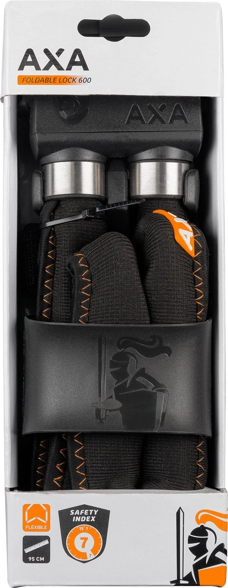 AXA Foldable 600 Vouwslot - Fietsslot - Met Houder - 95 Cm - Zwart 3 AXA Foldable 600 Vouwslot - Fietsslot - Met Houder - 95 Cm - Zwart