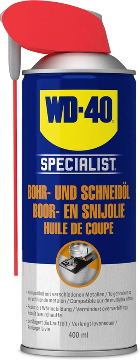 WD-40 Specialist® Boor- & Snijolie - 400ml - Smeerolie - Smeermiddel - Verlengt Levensduur Van Boor- En Snijgereedschap 10 WD-40 Specialist® Boor- & Snijolie - 400ml - Smeerolie - Smeermiddel - Verlengt Levensduur Van Boor- En Snijgereedschap - Afbeelding 8