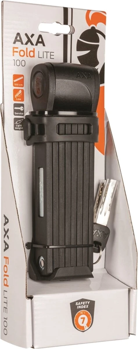 AXA Fold Lite 100 Vouwslot - Fietsslot - Voor Elk Type Fiets – Licht Gewicht - Met Houder - 100 Cm - Zwart 12 AXA Fold Lite 100 Vouwslot - Fietsslot - Voor Elk Type Fiets – Licht Gewicht - Met Houder - 100 Cm - Zwart - Afbeelding 10