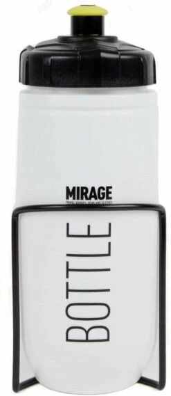 Mirage Bidon Met Bidonhouder Wit/zwart 600 Ml -BOl Winkel 521x1200