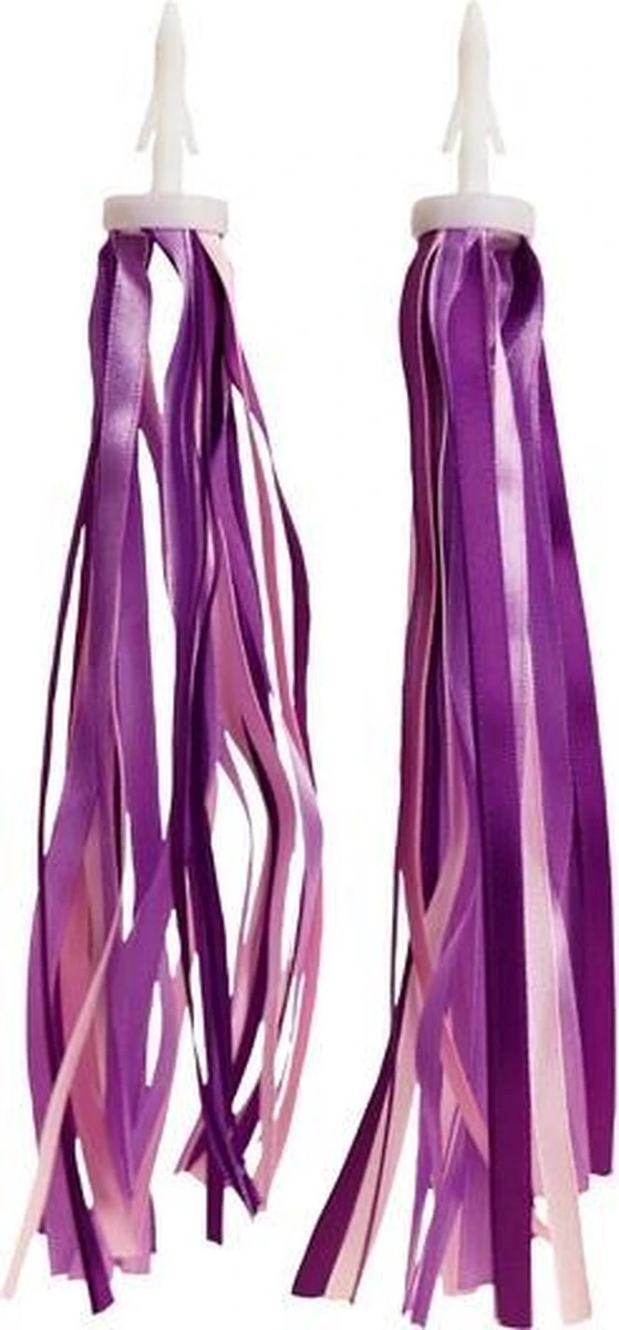 Streamers Voor Handvat Pex Kids - Paars / Lila / Roze 3 Streamers Voor Handvat Pex Kids - Paars / Lila / Roze