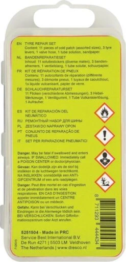 Dresco Fietsbandenreparatieset - Reparatieset Fiets - 17-delig - Wit -BOl Winkel 575x1200 2