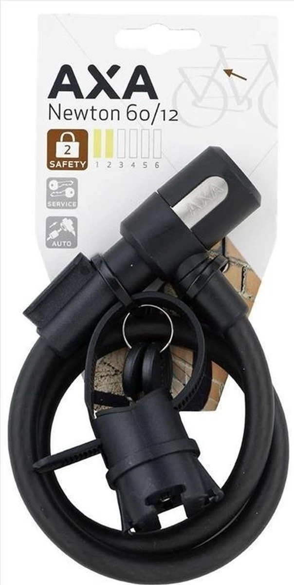 Axa Newton Kabelslot - 12mm X 60cm 3 Axa Newton Kabelslot - 12mm X 60cm