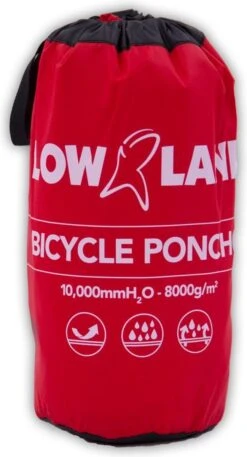 LOWLAND OUTDOOR® Fietsponcho - 100% Waterdicht (10000mm) - Ademend -BOl Winkel 649x1200