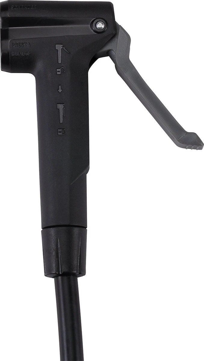 BBB Cycling AirBoost Fietspomp Met Drukmeter - Fiets Pomp Racefiets En Mountainbike - Voetpomp 11 Bar - Zwart - BFP-28 7 BBB Cycling AirBoost Fietspomp Met Drukmeter - Fiets Pomp Racefiets En Mountainbike - Voetpomp 11 Bar - Zwart - BFP-28 - Afbeelding 5