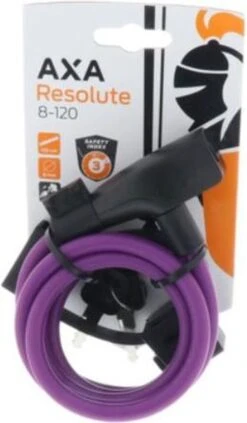 AXA Resolute 8/120 Kabelslot – Slot Voor Fietsen - Gebruiksvriendelijk - 120 Cm Lang - Diameter 8 Mm - Paars -BOl Winkel 700x1200 5