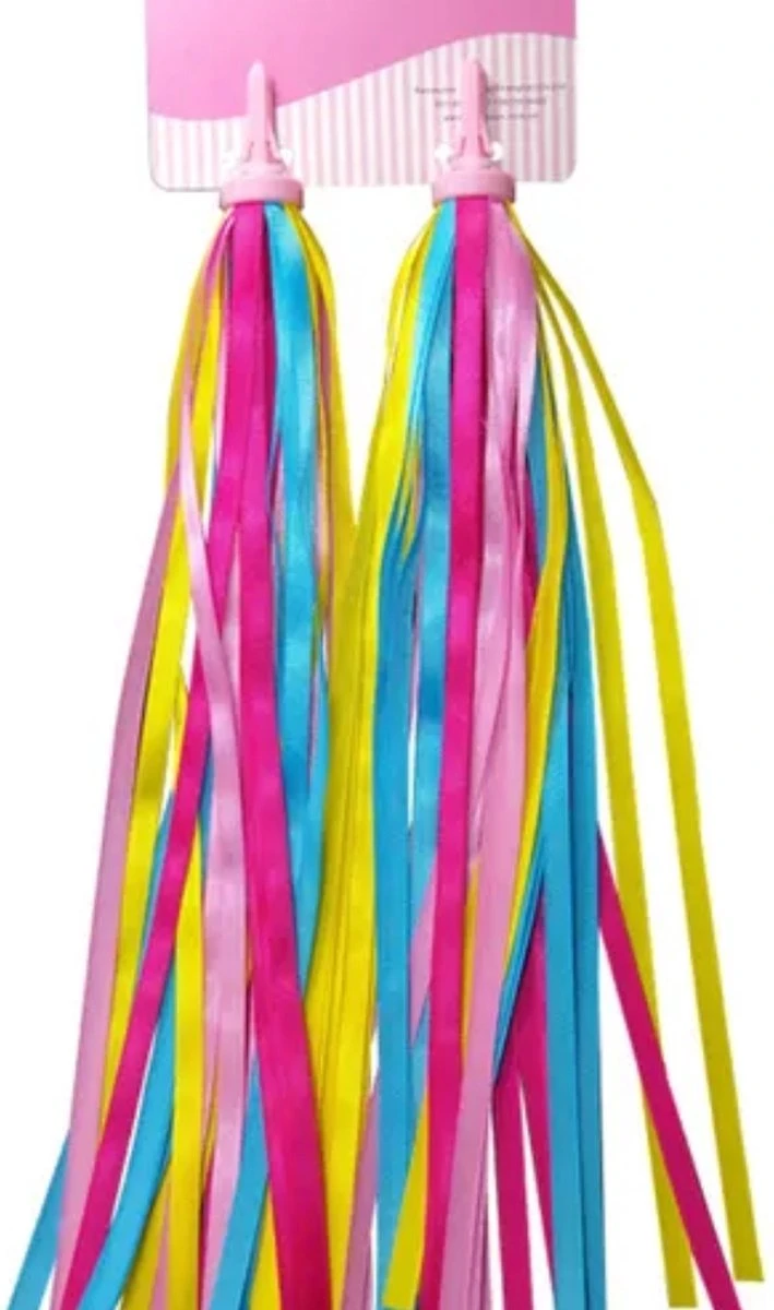 Merkloos Stuurslingers - Fiets Versiering Kinderen - Stuurversiering Slingers - Handvat Streamers Voor Meisjes - Vrolijke Franjes - 2 Stuks - 24 CM - Stuurslingers Voor Kinderfiets 3 Merkloos Stuurslingers - Fiets Versiering Kinderen - Stuurversiering Slingers - Handvat Streamers Voor Meisjes - Vrolijke Franjes - 2 Stuks - 24 CM - Stuurslingers Voor Kinderfiets
