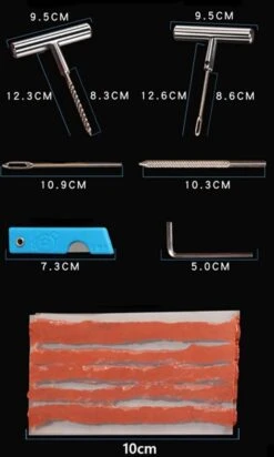 LOUZIR 11-Delige Professionele Banden Reparatie Kit- Autobanden/ Bike Emergency Repair Kit - Met Handige Opbergdoos -BOl Winkel 720x1200 1