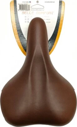 Selle Zadel Comfort Bruin Met Witte Bumpers - Zonder Strop 7 Selle Zadel Comfort Bruin Met Witte Bumpers - Zonder Strop -BOl Winkel 726x1200 5