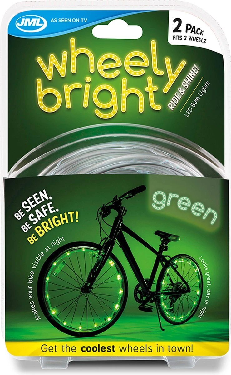 Wheely Bright Groen - 2 Stuks - Fietswielverlichting 3 Wheely Bright Groen - 2 Stuks - Fietswielverlichting