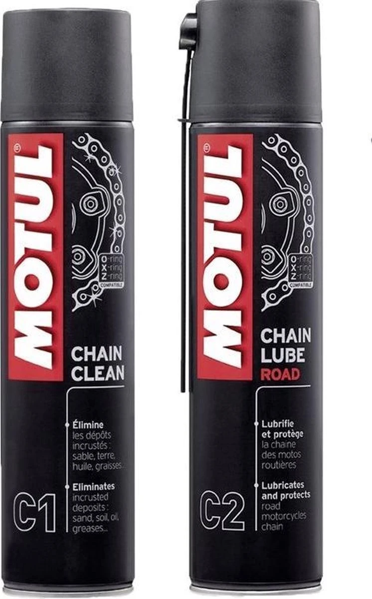 Motul Chain Care Kit Motor Ketting Onderhouds Kit - C1 & C2 Met Gratis Kettingborstel 4 Motul Chain Care Kit Motor Ketting Onderhouds Kit - C1 & C2 Met Gratis Kettingborstel - Afbeelding 2