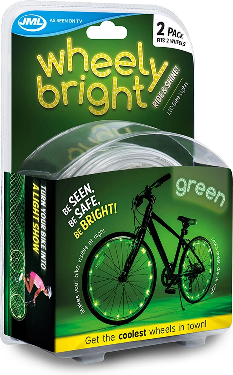 Wheely Bright Groen - 2 Stuks - Fietswielverlichting 4 Wheely Bright Groen - 2 Stuks - Fietswielverlichting - Afbeelding 2