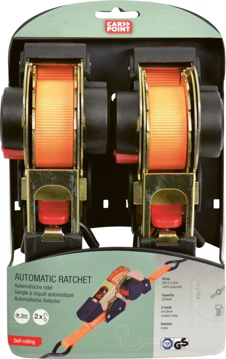 Carpoint Spanband Automatisch 3mtr 2 Stuks 5 Carpoint Spanband Automatisch 3mtr 2 Stuks - Afbeelding 3