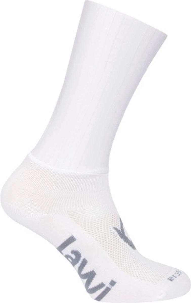 LAWI Fietssokken Aero Absolute White 39-42 3 LAWI Fietssokken Aero Absolute White 39-42