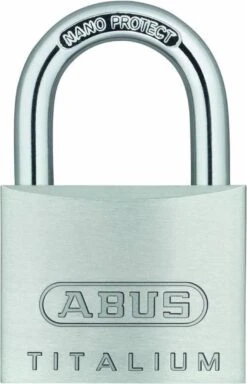 ABUS Hangslot Titalium - 40mm - Aluminium/beugel Gehard Staal Met NANO-Protect (Verpakt In Blister)