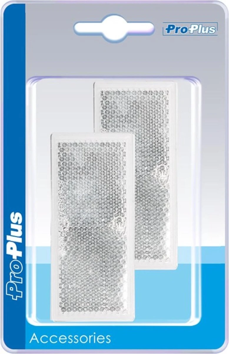 PROPLUS Pro Plus Reflector Zelfklevend - 82 X 36 Mm - Wit - 2 Stuks 3 PROPLUS Pro Plus Reflector Zelfklevend - 82 X 36 Mm - Wit - 2 Stuks