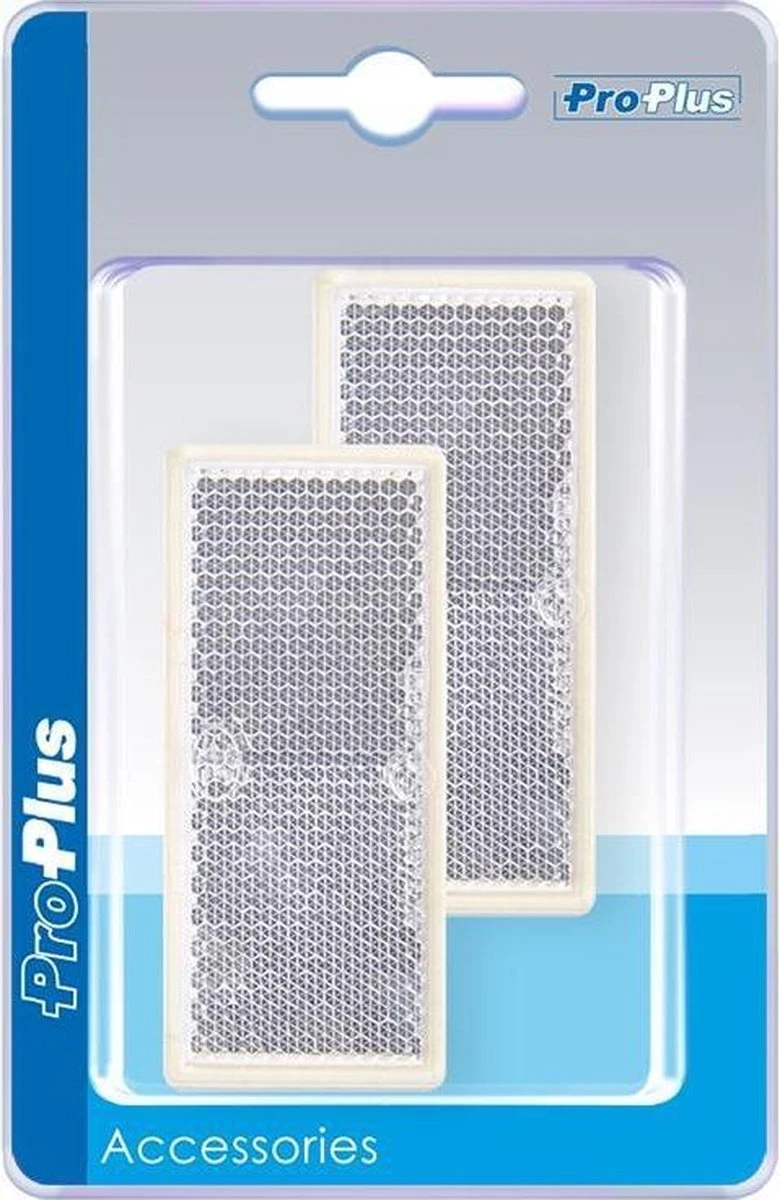 PROPLUS Pro Plus Reflector Zelfklevend - 82 X 36 Mm - Wit - 2 Stuks 14 PROPLUS Pro Plus Reflector Zelfklevend - 82 X 36 Mm - Wit - 2 Stuks - Afbeelding 12