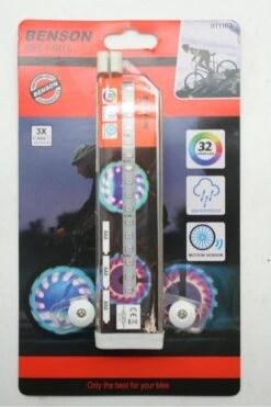Benson Spaakverlichting - Fietswiel Verlichting - LED - Spaken - Kliksysteem - 30 Kleurinstellingen - Wiel -BOl Winkel 798x1200