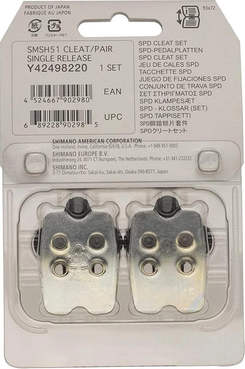 Shimano Schoenplaatjes Spd Sm-sh51 Inclusief Tegenstuk 4 Shimano Schoenplaatjes Spd Sm-sh51 Inclusief Tegenstuk - Afbeelding 2