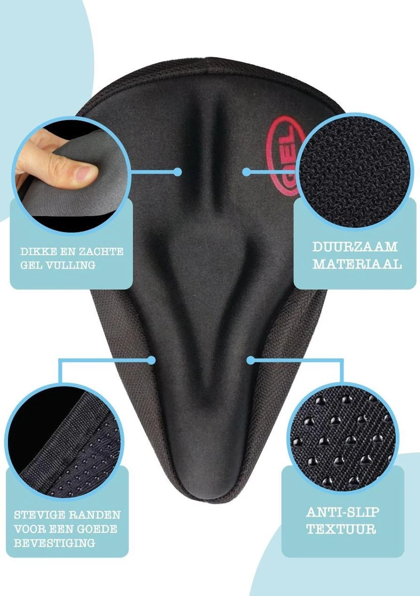 VoordeelShop Fiets Zadelhoes Met Extra Zachte Gel En Gleuf Universeel - Gel Zadelhoes Voor Racefiets/mountainbike En Normale Fietsen - Comfortabel Fietsen - Fiets Accessoires 5 VoordeelShop Fiets Zadelhoes Met Extra Zachte Gel En Gleuf Universeel - Gel Zadelhoes Voor Racefiets/mountainbike En Normale Fietsen - Comfortabel Fietsen - Fiets Accessoires - Afbeelding 3