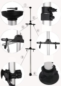 Merkloos Decopatent® PRO Plafond Fiets Ophangsysteem Voor 2 Fietsen - Staand Fietsenrek 2 Fietsen - Fietsenhouder Met Telescoop Opbergstang 16 Merkloos Decopatent® PRO Plafond Fiets Ophangsysteem Voor 2 Fietsen - Staand Fietsenrek 2 Fietsen - Fietsenhouder Met Telescoop Opbergstang -BOl Winkel 855x1200 1